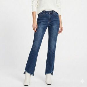 Stylish Blue Flare Jeans for Women